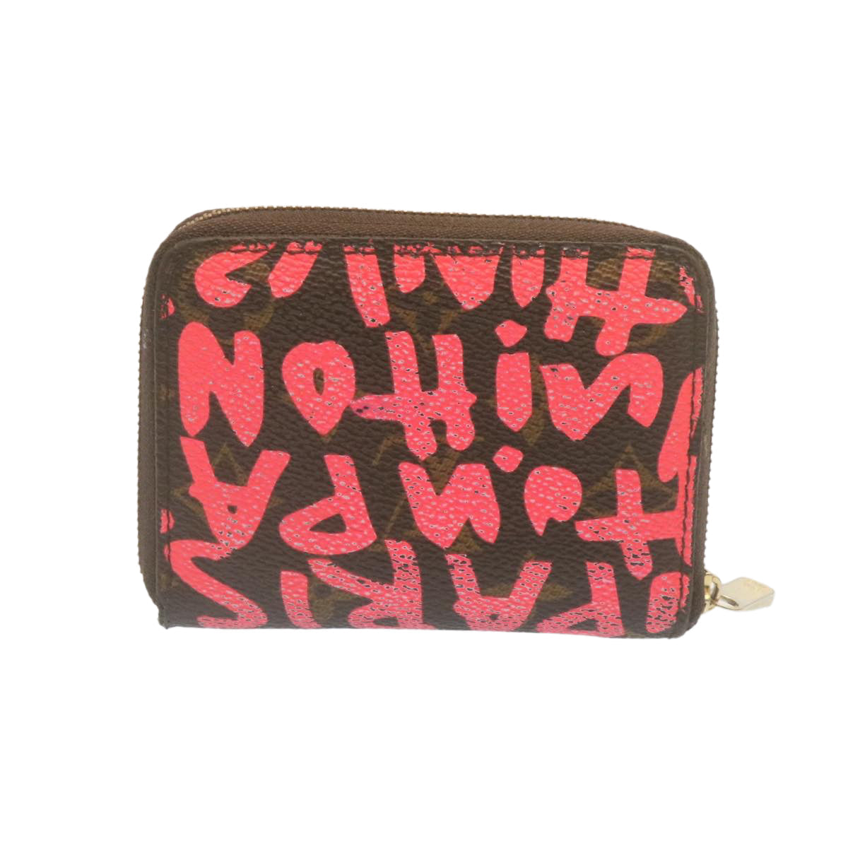 LOUIS VUITTON Monogram Graffiti Zippy Coin Purse Pink LV tp238