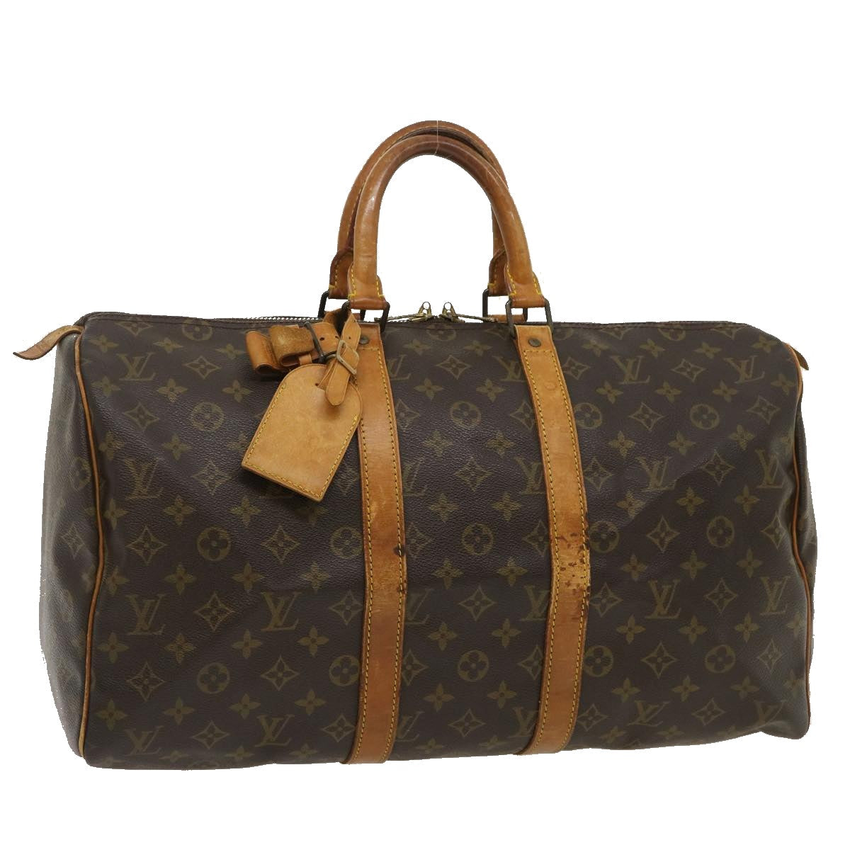 LOUIS VUITTON Monogram Keepall 45 Boston Bag M41428 LV tp281