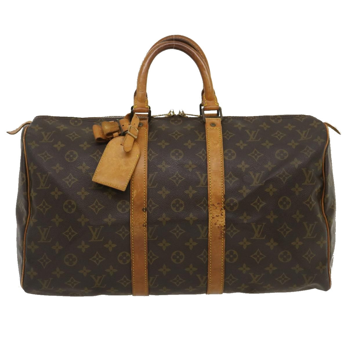LOUIS VUITTON Monogram Keepall 45 Boston Bag M41428 LV tp281