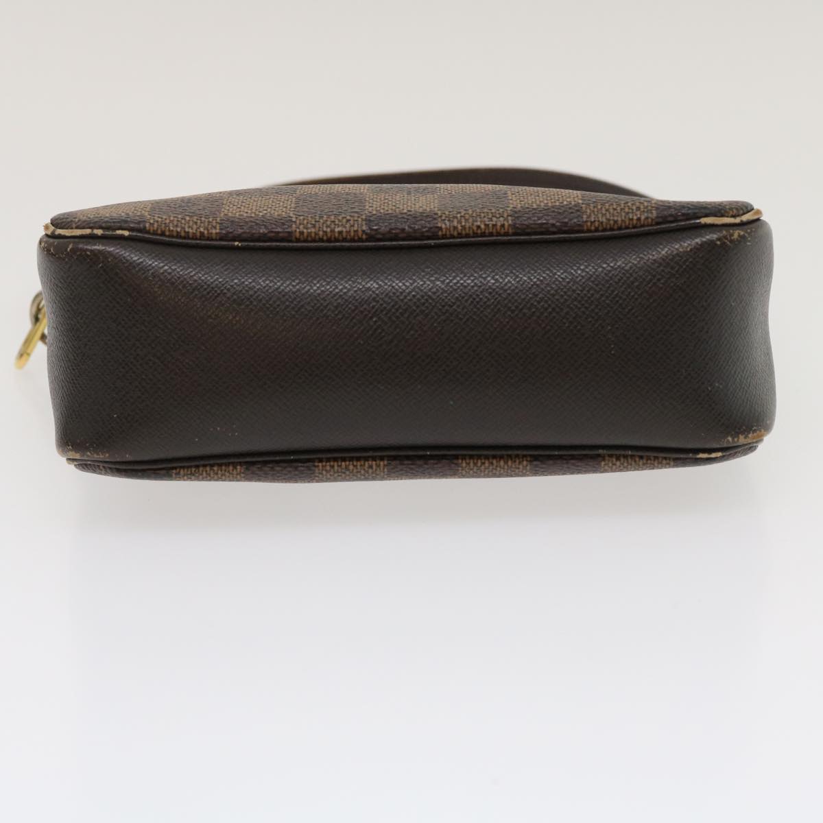 LOUIS VUITTON Damier Ebene Trousse Make Up Hand Pouch N51982 LV tp285