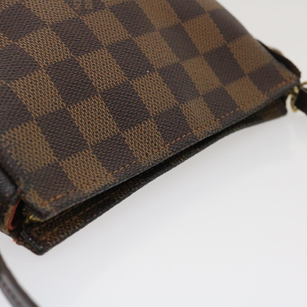 LOUIS VUITTON Damier Ebene Trousse Make Up Hand Pouch N51982 LV tp285