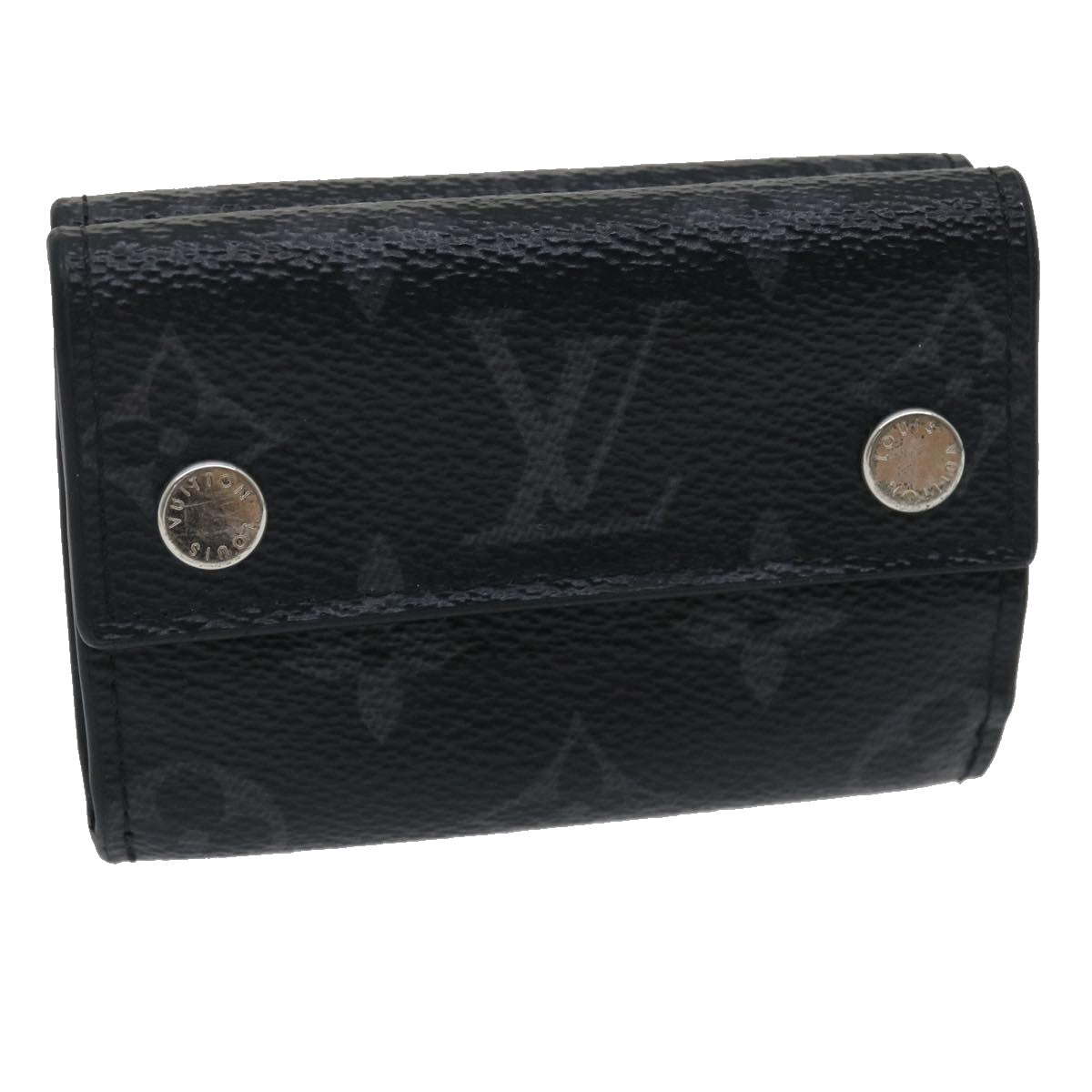 LOUIS VUITTON Monogram Eclipse Discovery compact wallet Wallet M67630 tp320