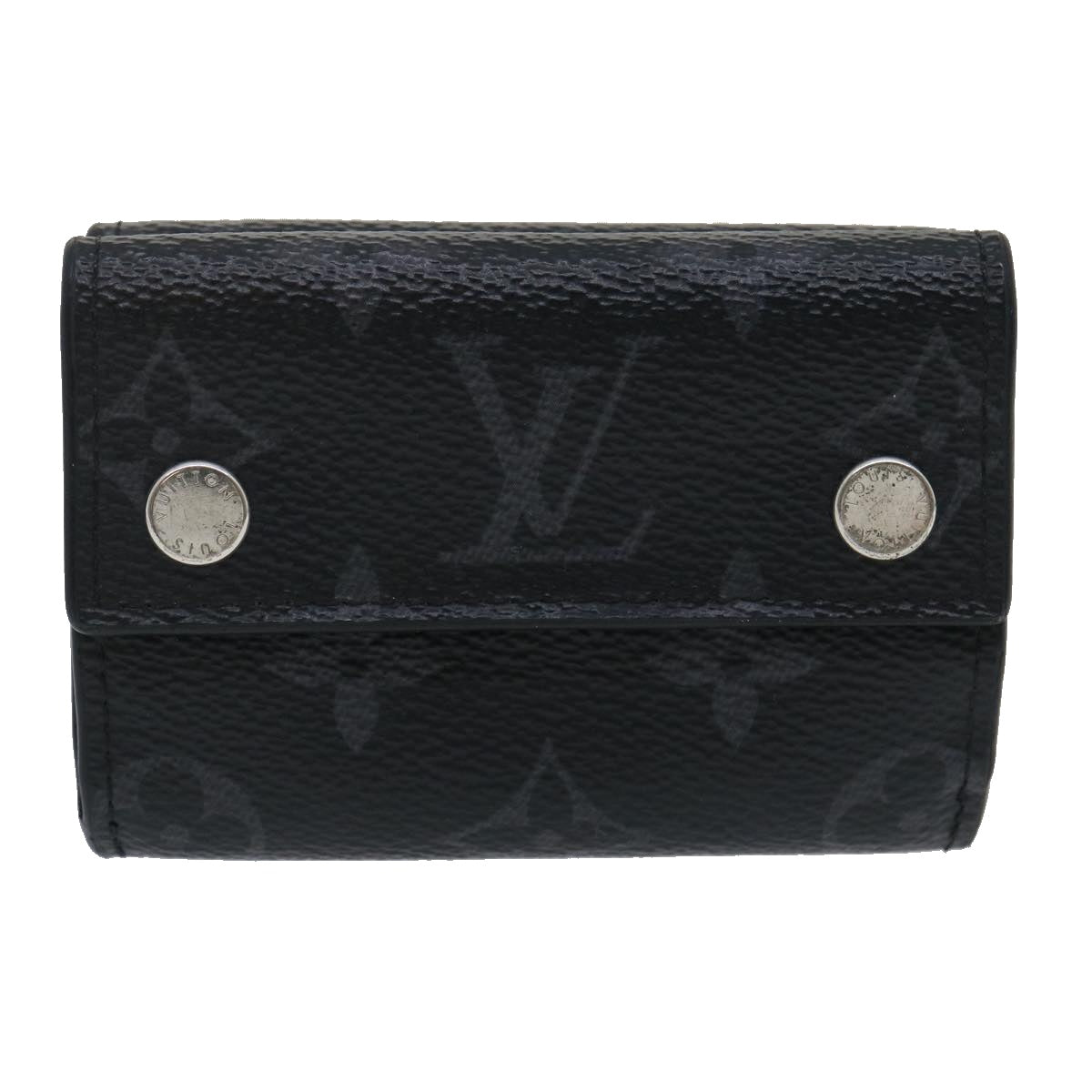 LOUIS VUITTON Monogram Eclipse Discovery compact wallet Wallet M67630 tp320