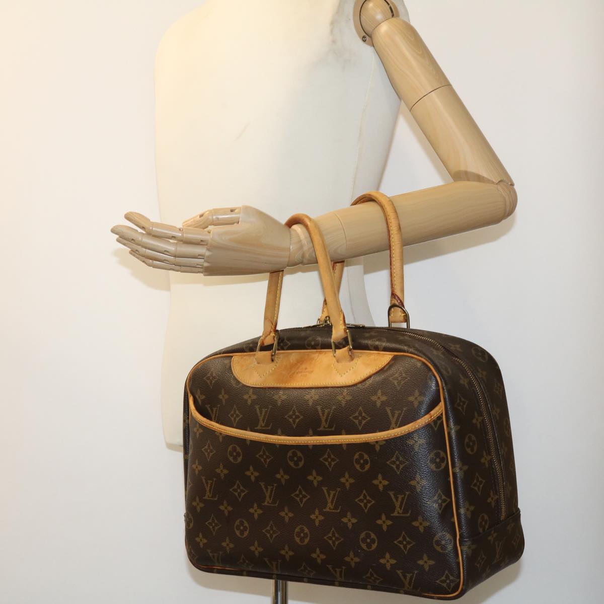 LOUIS VUITTON Monogram Deauville Hand Bag M47270 LV tp349