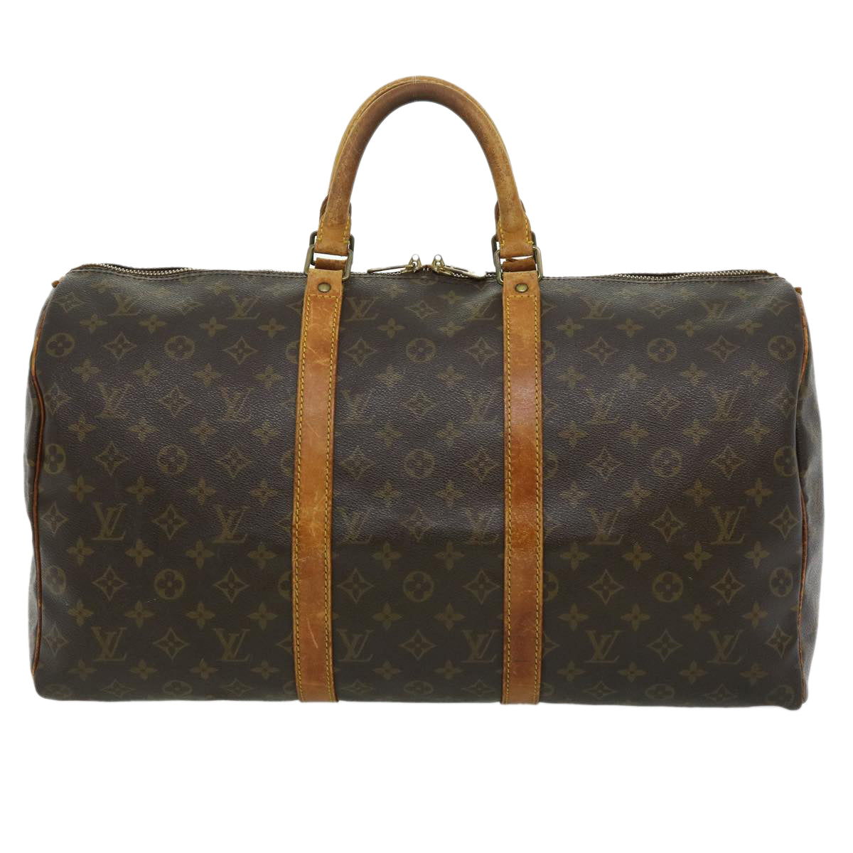 LOUIS VUITTON Monogram Keepall 50 Boston Bag M41426 LV tp369