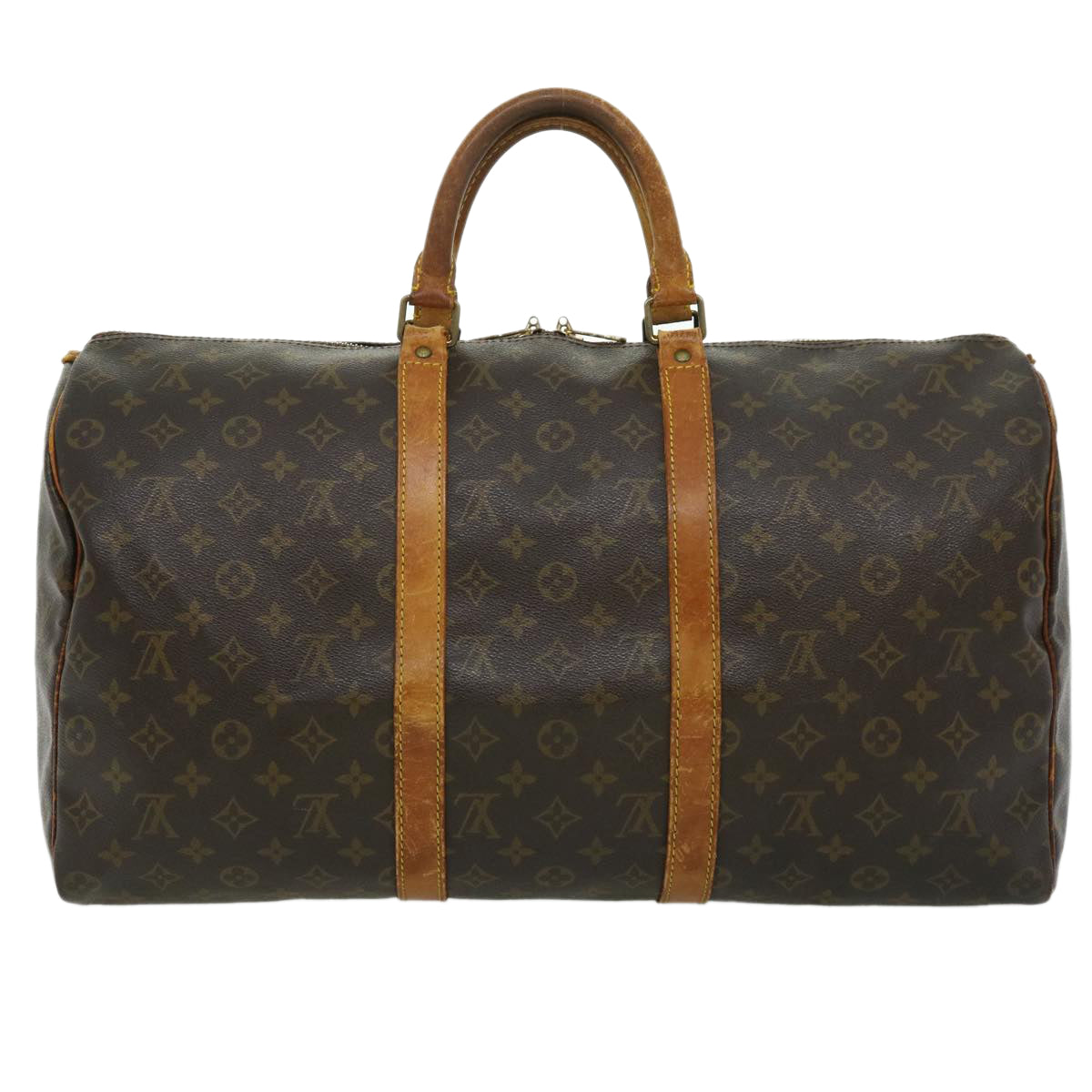 LOUIS VUITTON Monogram Keepall 50 Boston Bag M41426 LV tp369