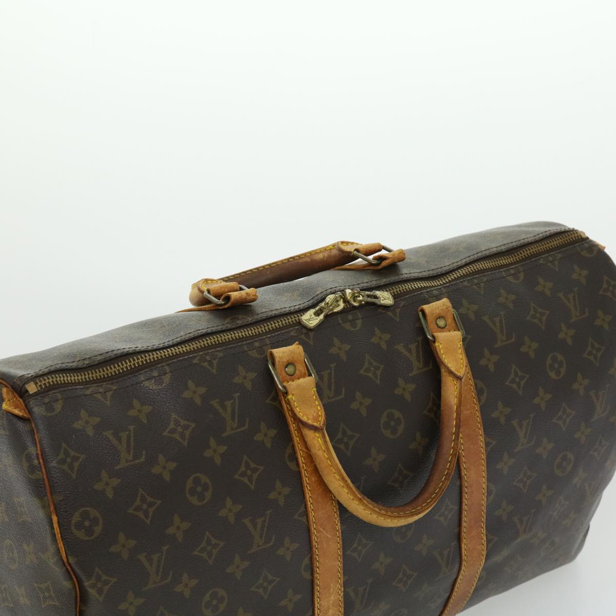 LOUIS VUITTON Monogram Keepall 50 Boston Bag M41426 LV tp369