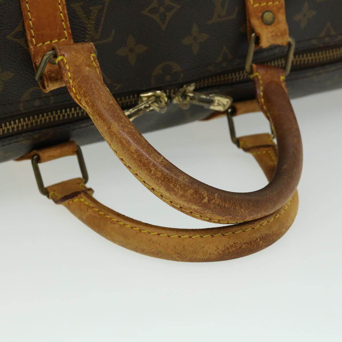 LOUIS VUITTON Monogram Keepall 50 Boston Bag M41426 LV tp369