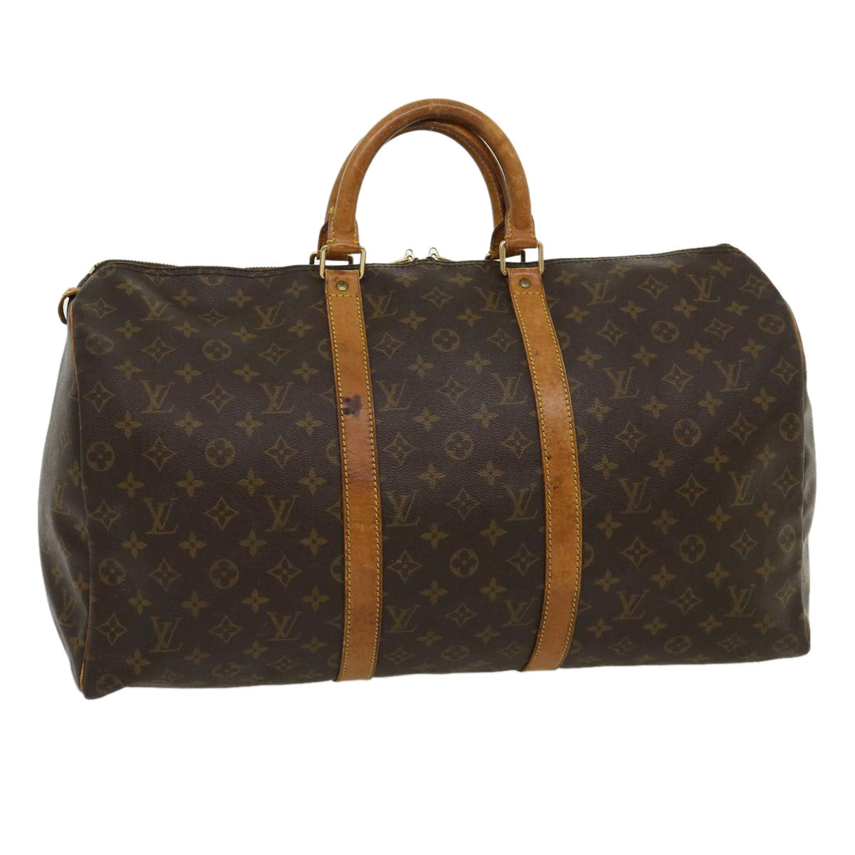 LOUIS VUITTON Monogram Keepall 50 Boston Bag M41426 LV tp375