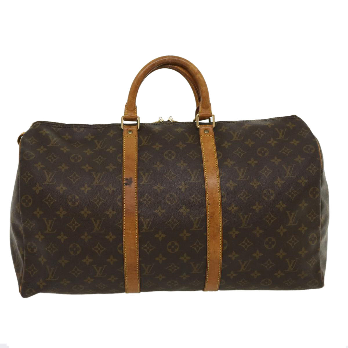 LOUIS VUITTON Monogram Keepall 50 Boston Bag M41426 LV tp375