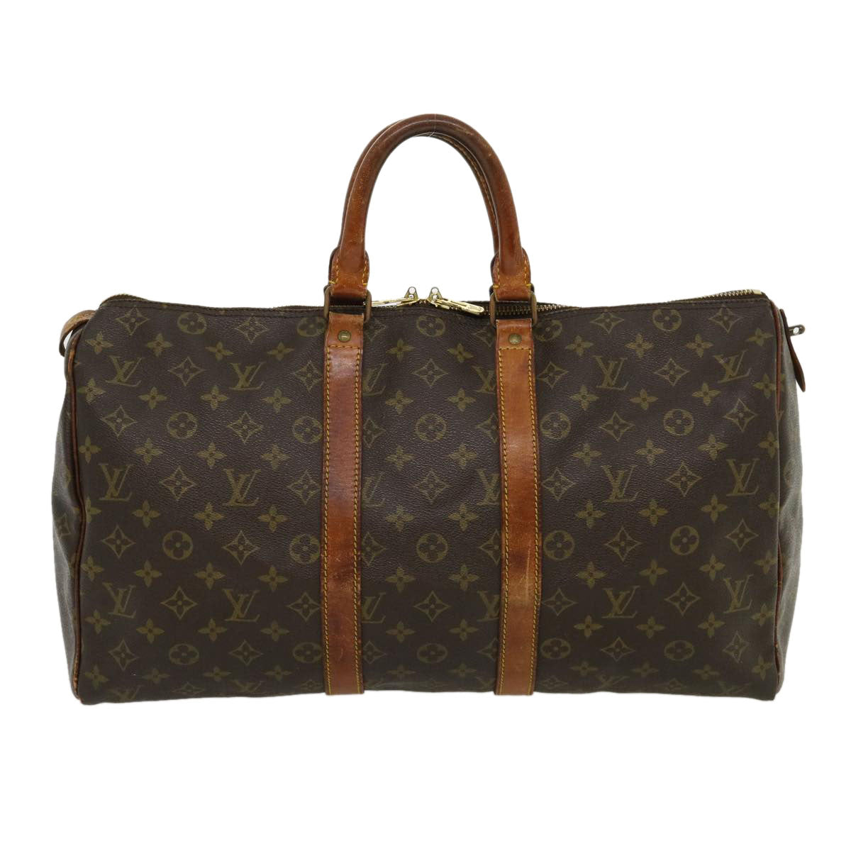 LOUIS VUITTON Monogram Keepall 45 Boston Bag M41428 LV tp379