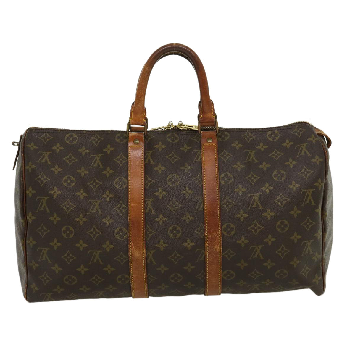 LOUIS VUITTON Monogram Keepall 45 Boston Bag M41428 LV tp379