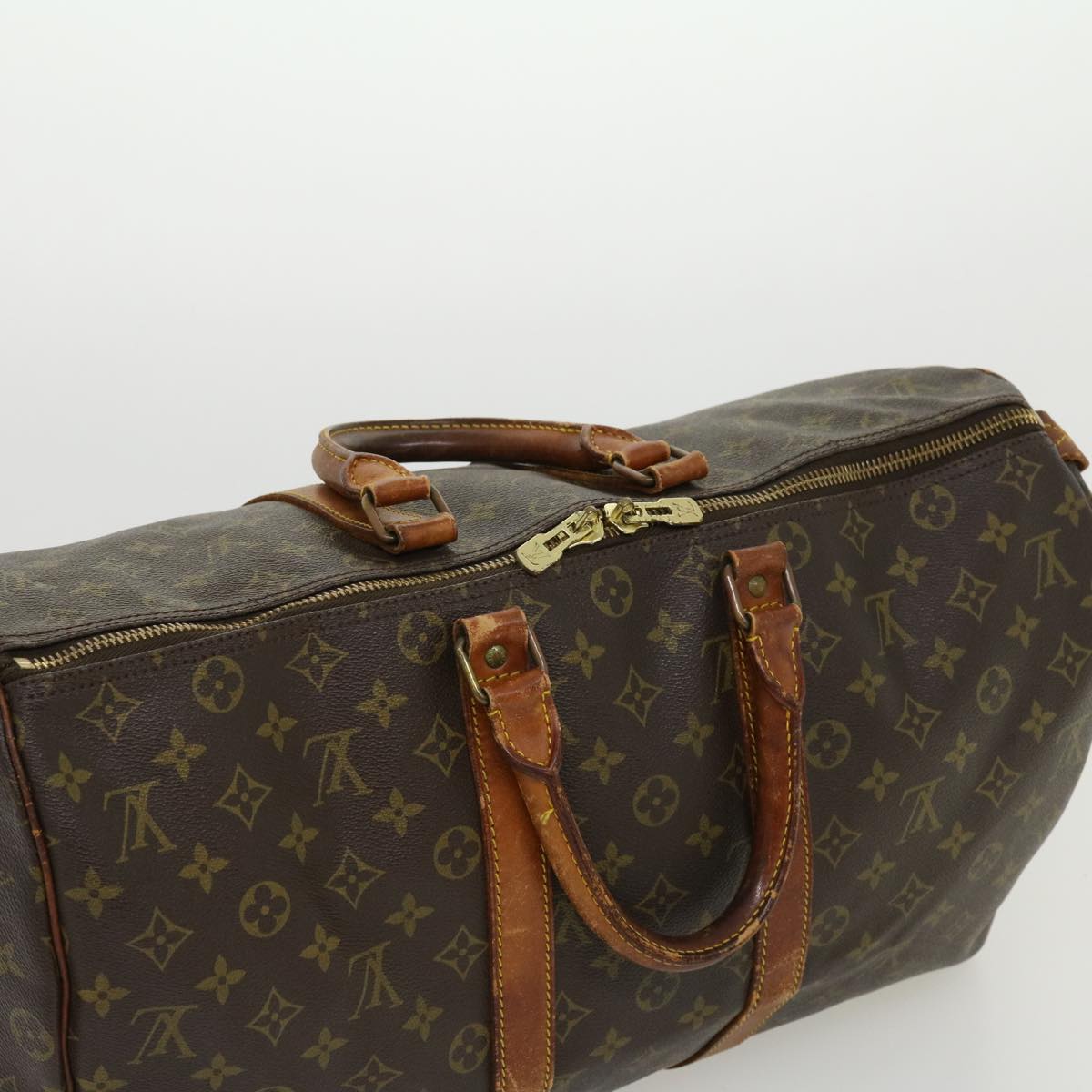 LOUIS VUITTON Monogram Keepall 45 Boston Bag M41428 LV tp379