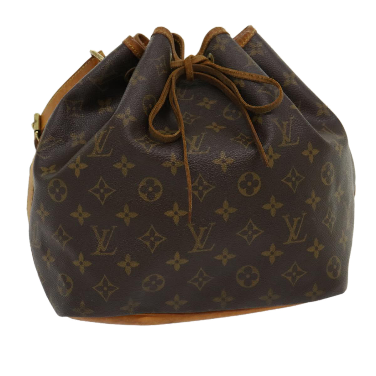 LOUIS VUITTON Monogram Petit Noe Shoulder Bag M42226 LV tp414
