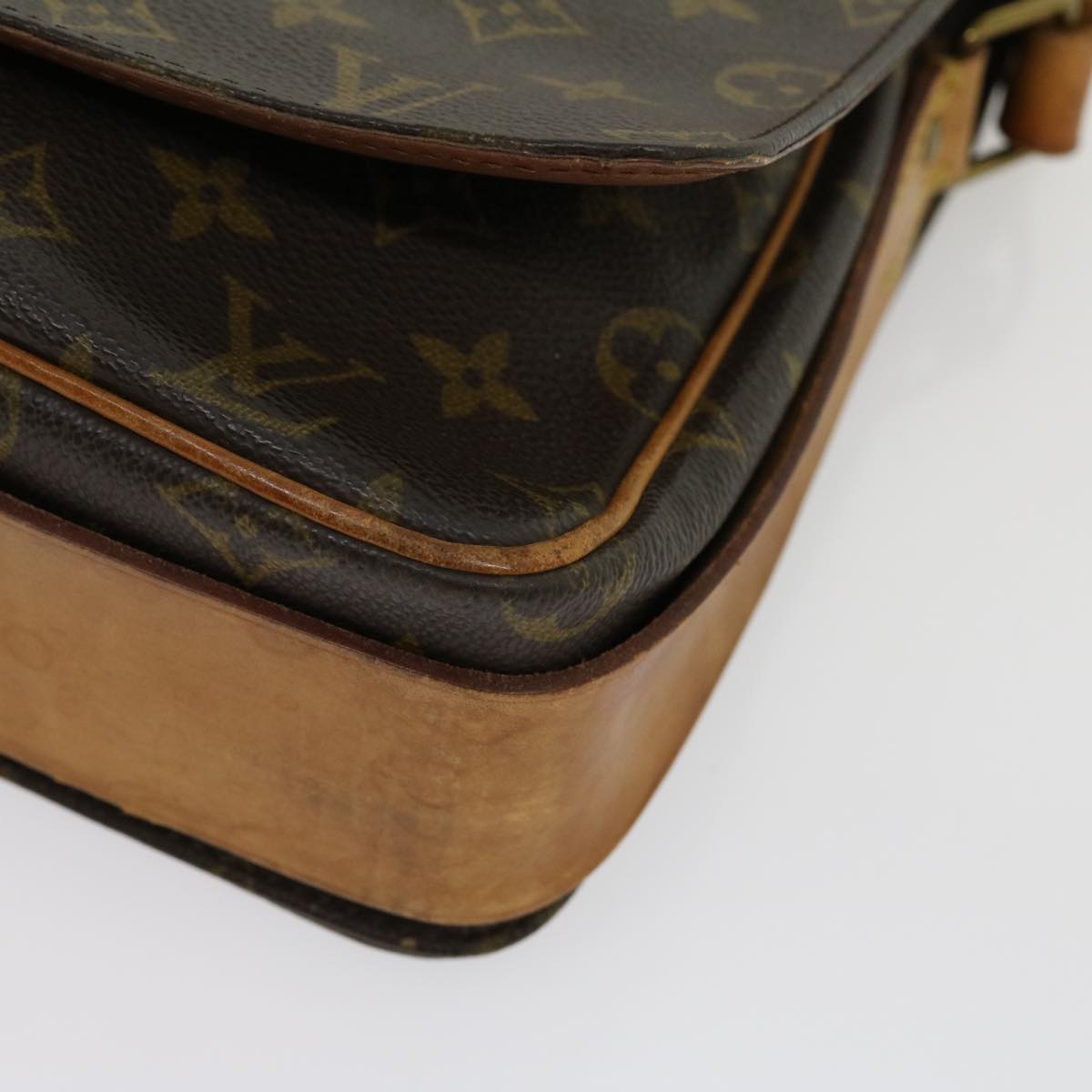 LOUIS VUITTON Monogram Cartouchiere GM Shoulder Bag M51252 LV tp417