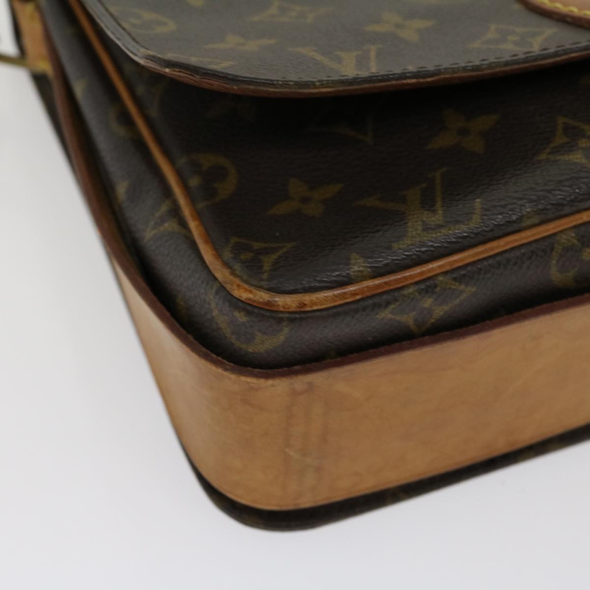 LOUIS VUITTON Monogram Cartouchiere GM Shoulder Bag M51252 LV tp417