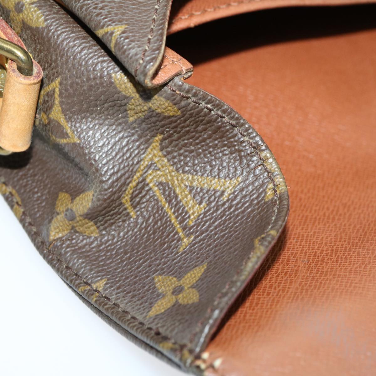 LOUIS VUITTON Monogram Cartouchiere GM Shoulder Bag M51252 LV tp417