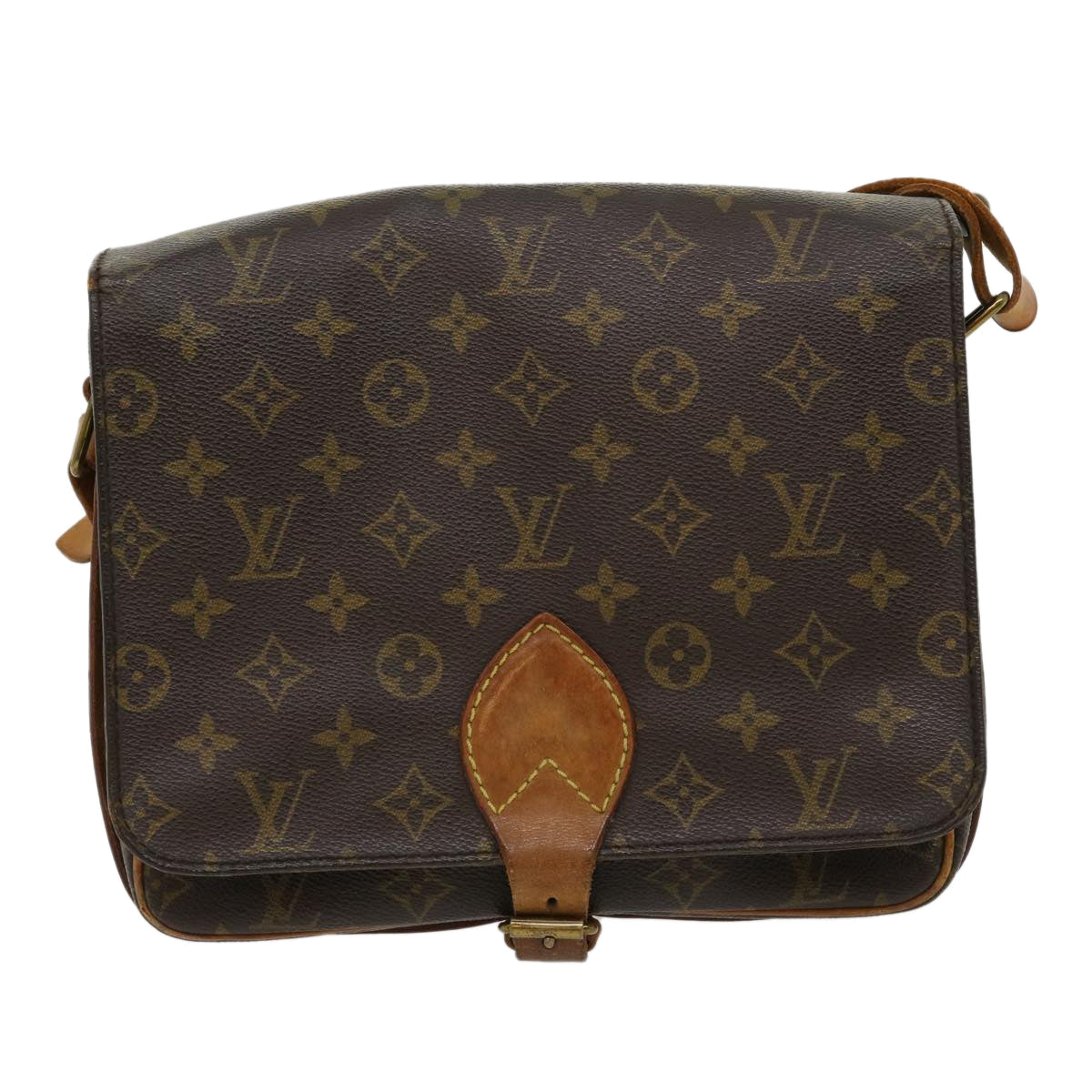 LOUIS VUITTON Monogram Cartouchiere GM Shoulder Bag M51252 LV tp417