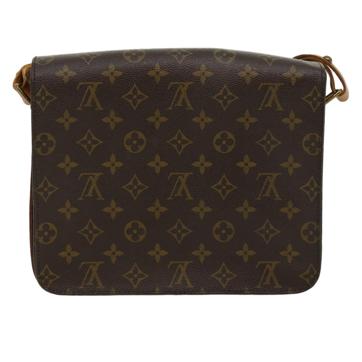 LOUIS VUITTON Monogram Cartouchiere GM Shoulder Bag M51252 LV tp417