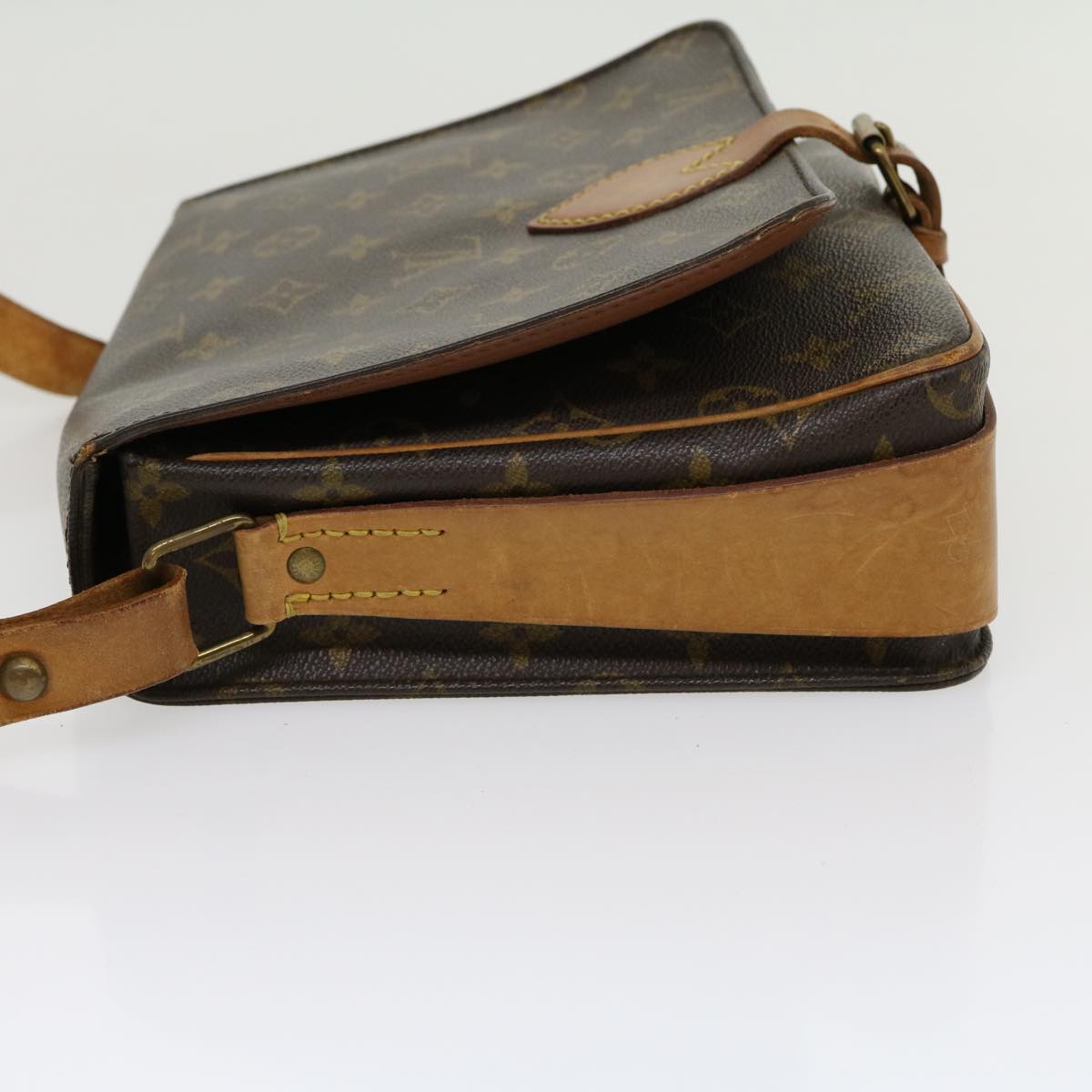 LOUIS VUITTON Monogram Cartouchiere GM Shoulder Bag M51252 LV tp417