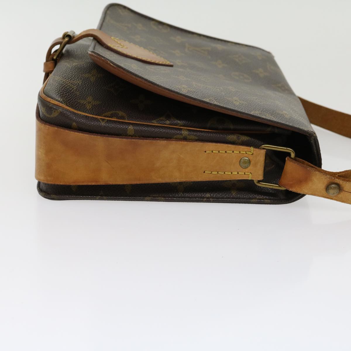 LOUIS VUITTON Monogram Cartouchiere GM Shoulder Bag M51252 LV tp417
