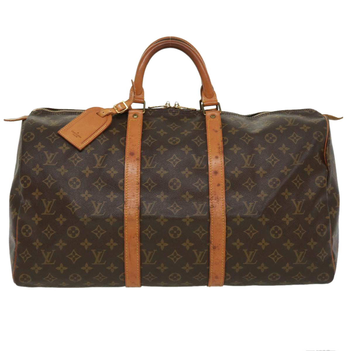 LOUIS VUITTON Monogram Keepall 50 Boston Bag M41426 LV tp467