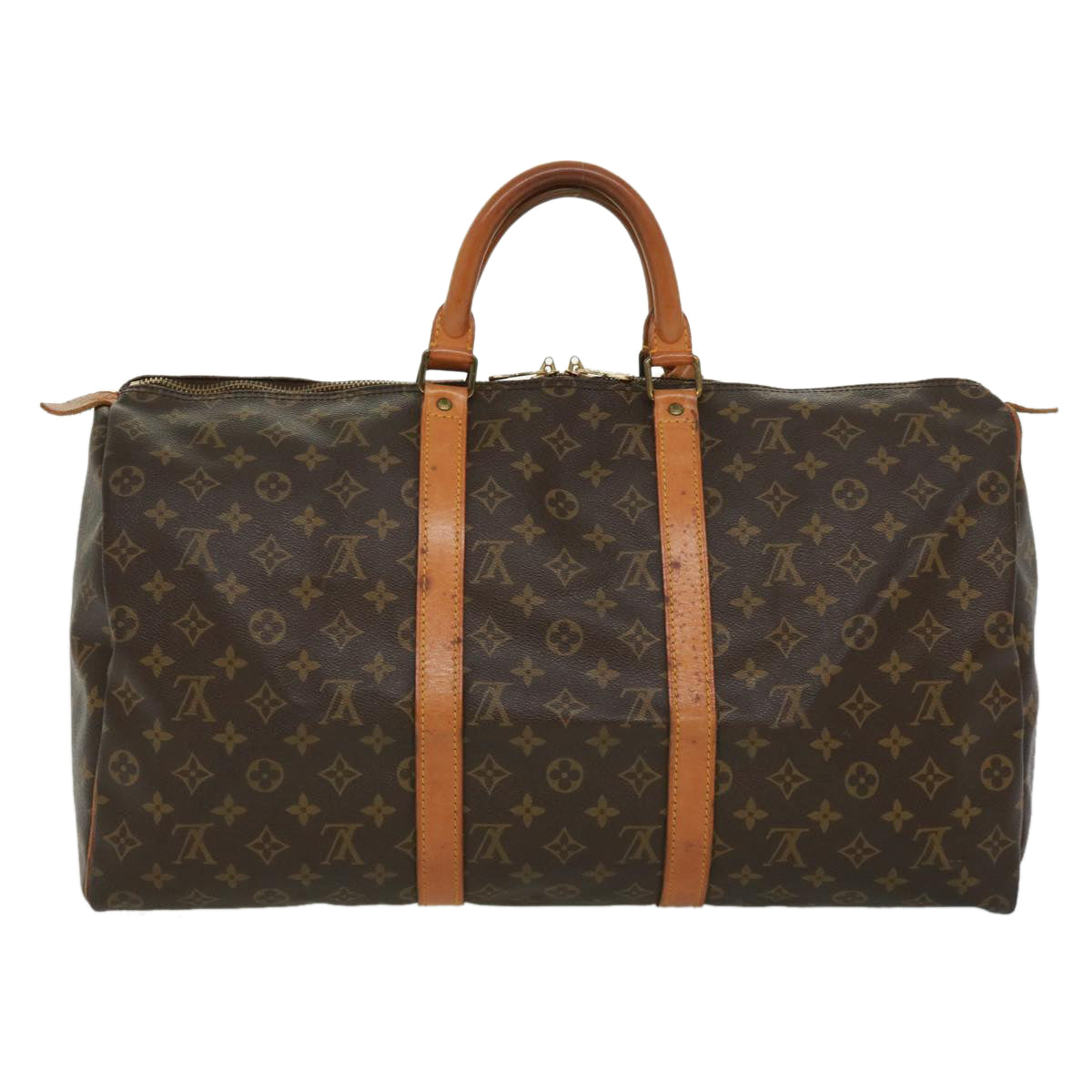 LOUIS VUITTON Monogram Keepall 50 Boston Bag M41426 LV tp467