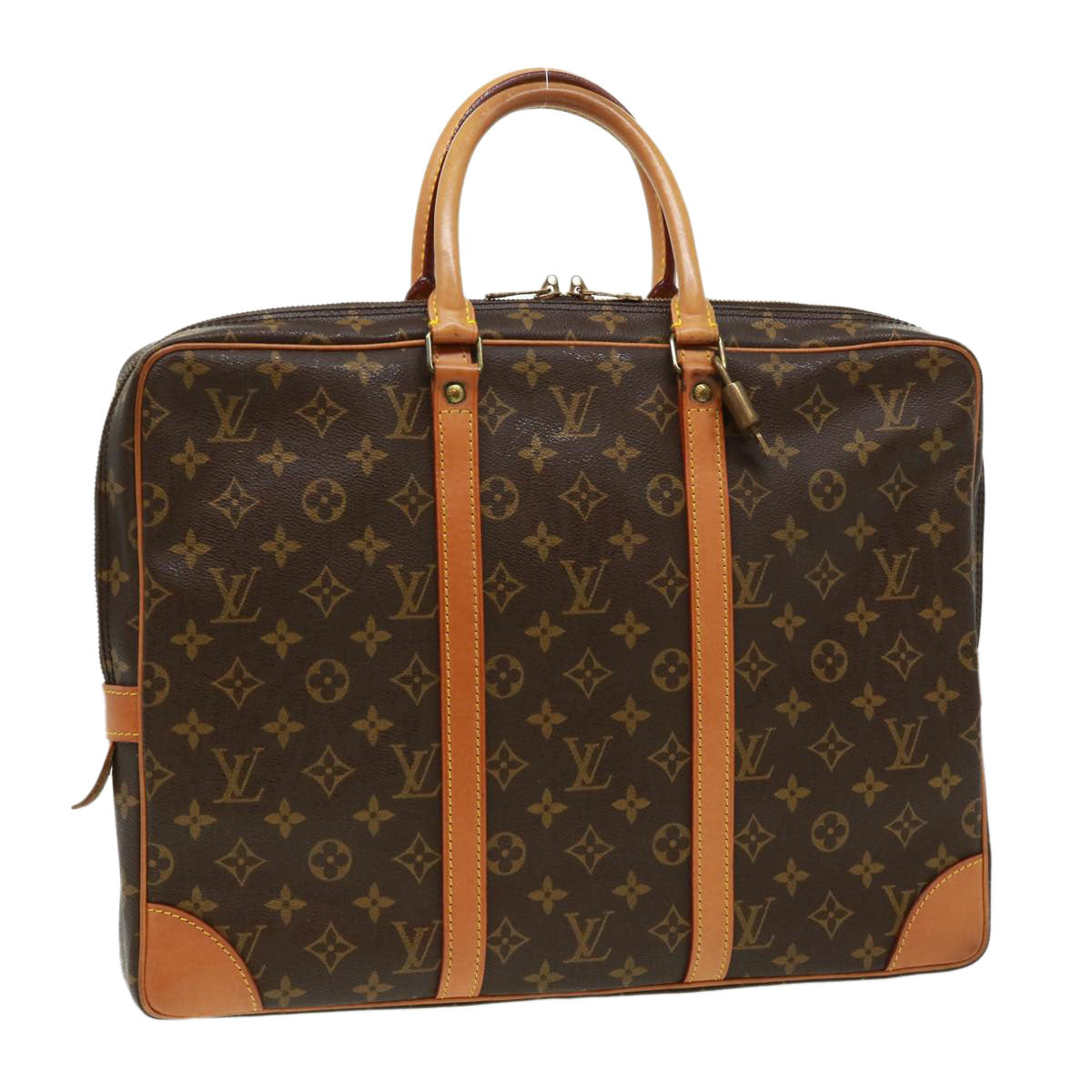 LOUIS VUITTON Monogram Porte Documents Voyage Business Bag M52005 LV tp476