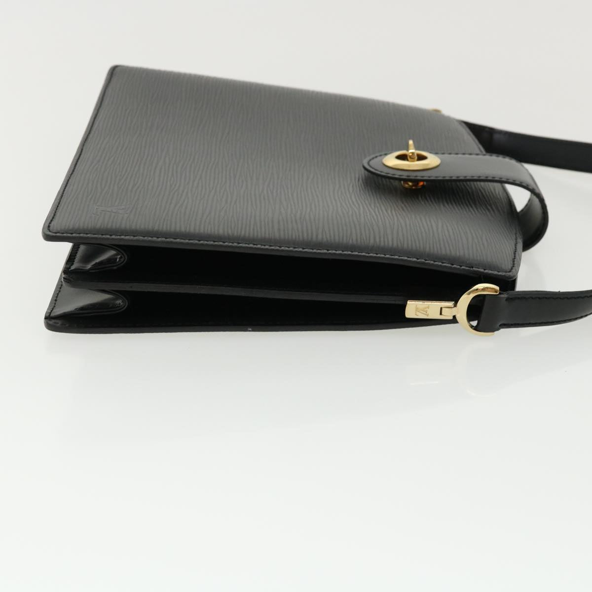 LOUIS VUITTON Epi Capuchin Shoulder Bag Black M52342 LV tp498