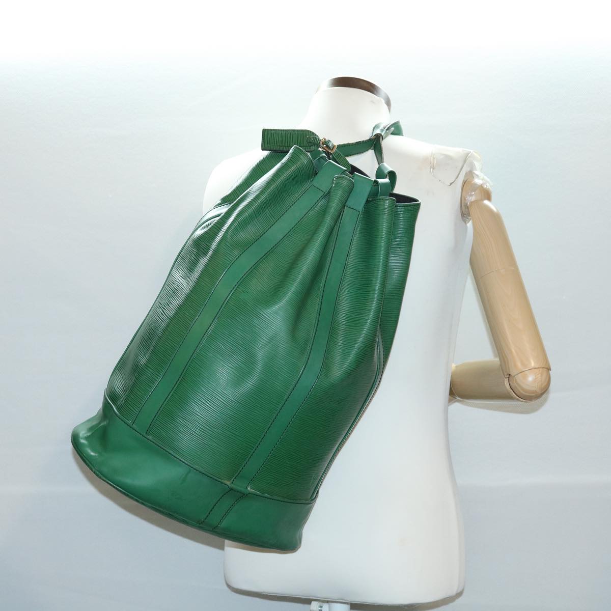 LOUIS VUITTON Epi Randonnee GM Shoulder Bag Green M43084 LV tp508