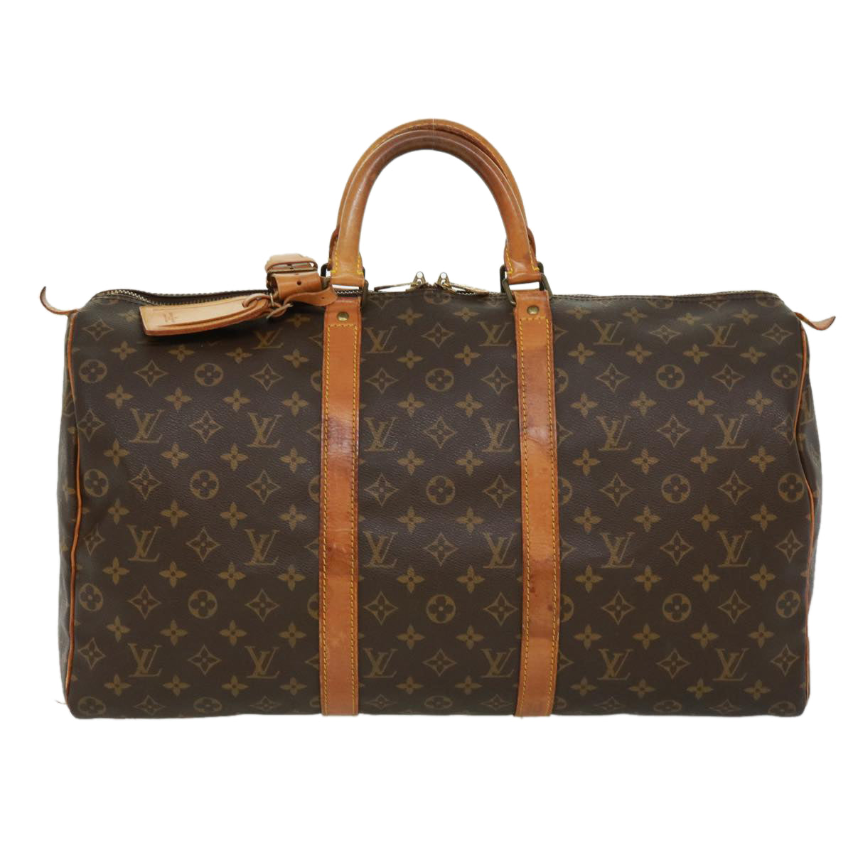 LOUIS VUITTON Monogram Keepall 50 Boston Bag M41426 LV tp538