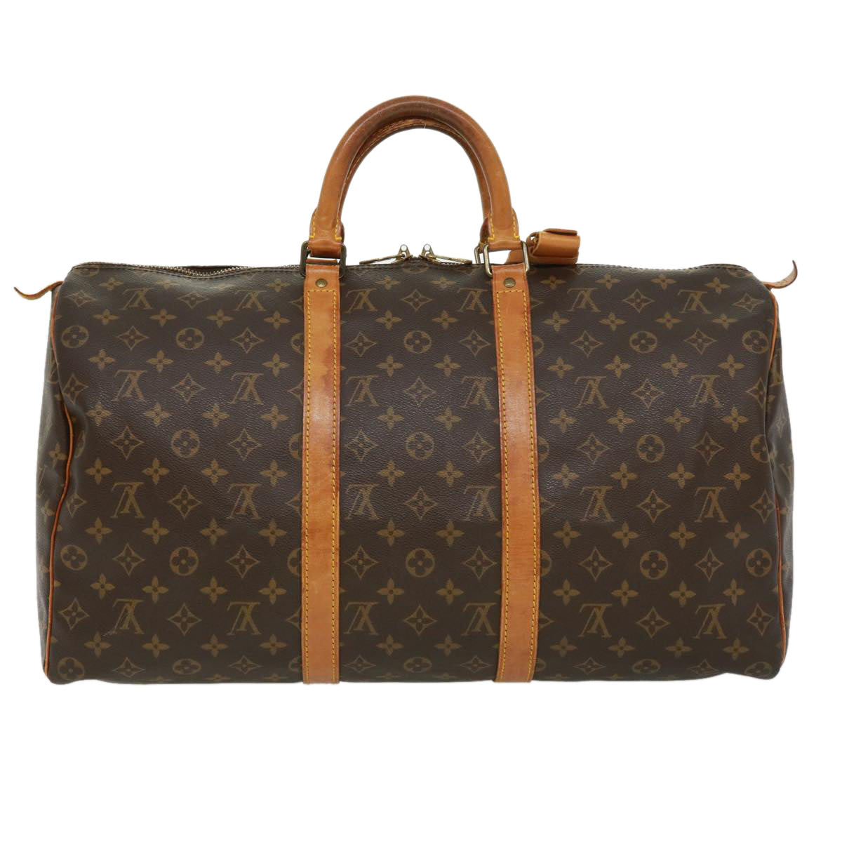LOUIS VUITTON Monogram Keepall 50 Boston Bag M41426 LV tp538