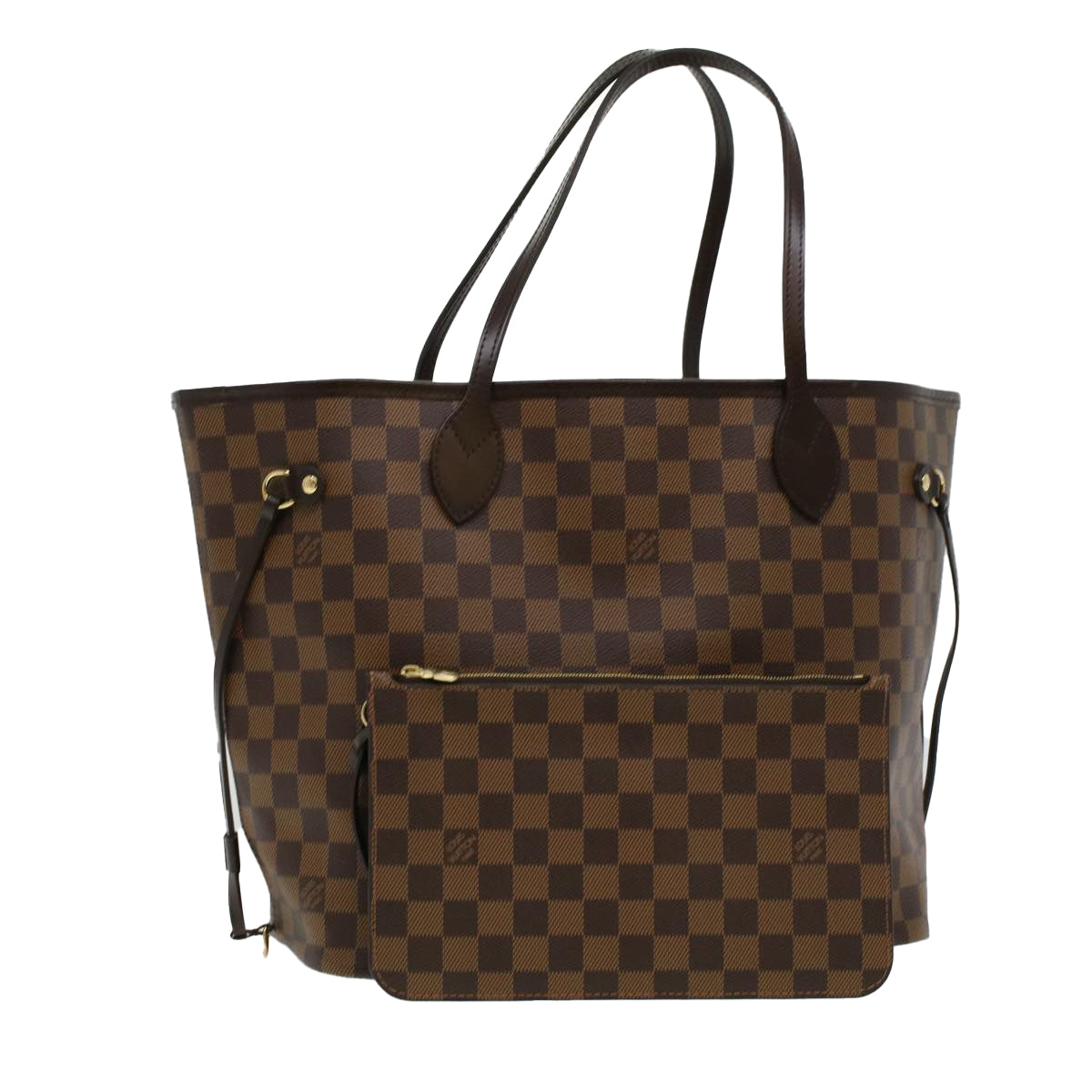 LOUIS VUITTON Damier Ebene Neverfull MM Tote Bag N51105 LV ai684SA