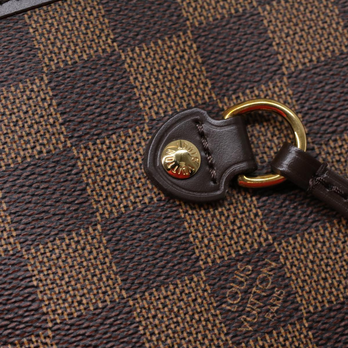 LOUIS VUITTON Damier Ebene Neverfull MM Tote Bag N51105 LV ai684SA