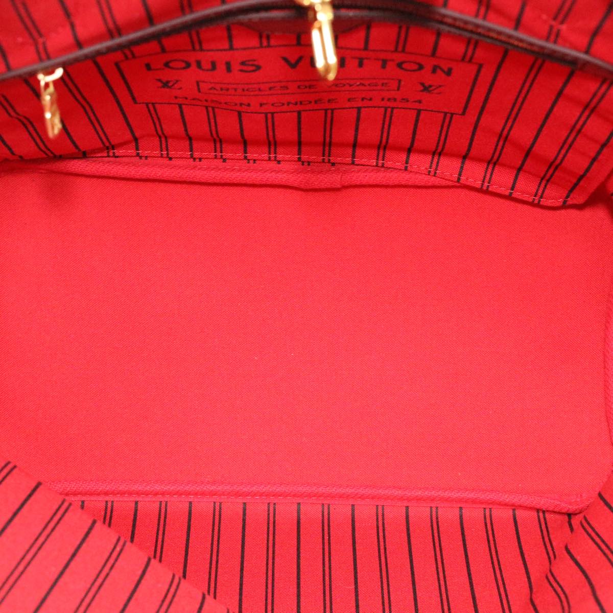 LOUIS VUITTON Damier Ebene Neverfull MM Tote Bag N51105 LV ai684SA