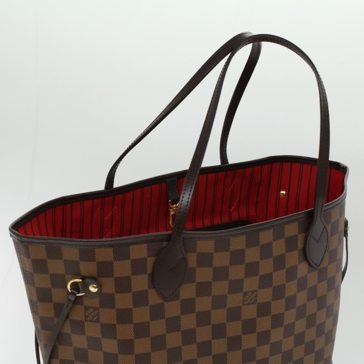 LOUIS VUITTON Damier Ebene Neverfull MM Tote Bag N51105 LV ai684SA