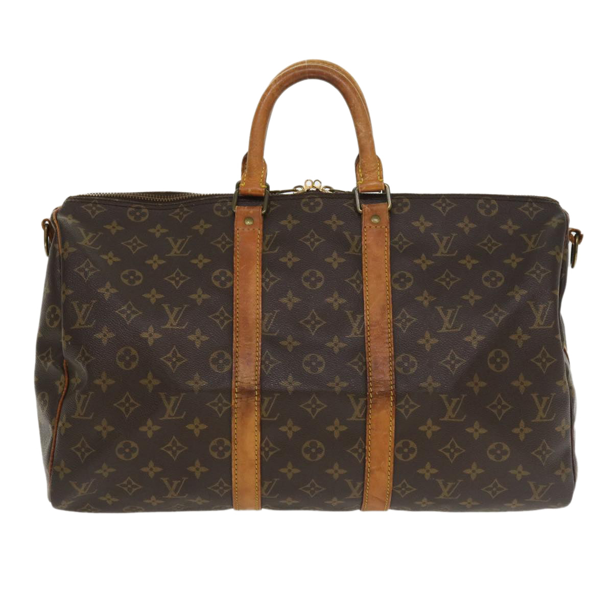 LOUIS VUITTON Monogram Keepall Bandouliere 45 Boston Bag M41418 LV tp575