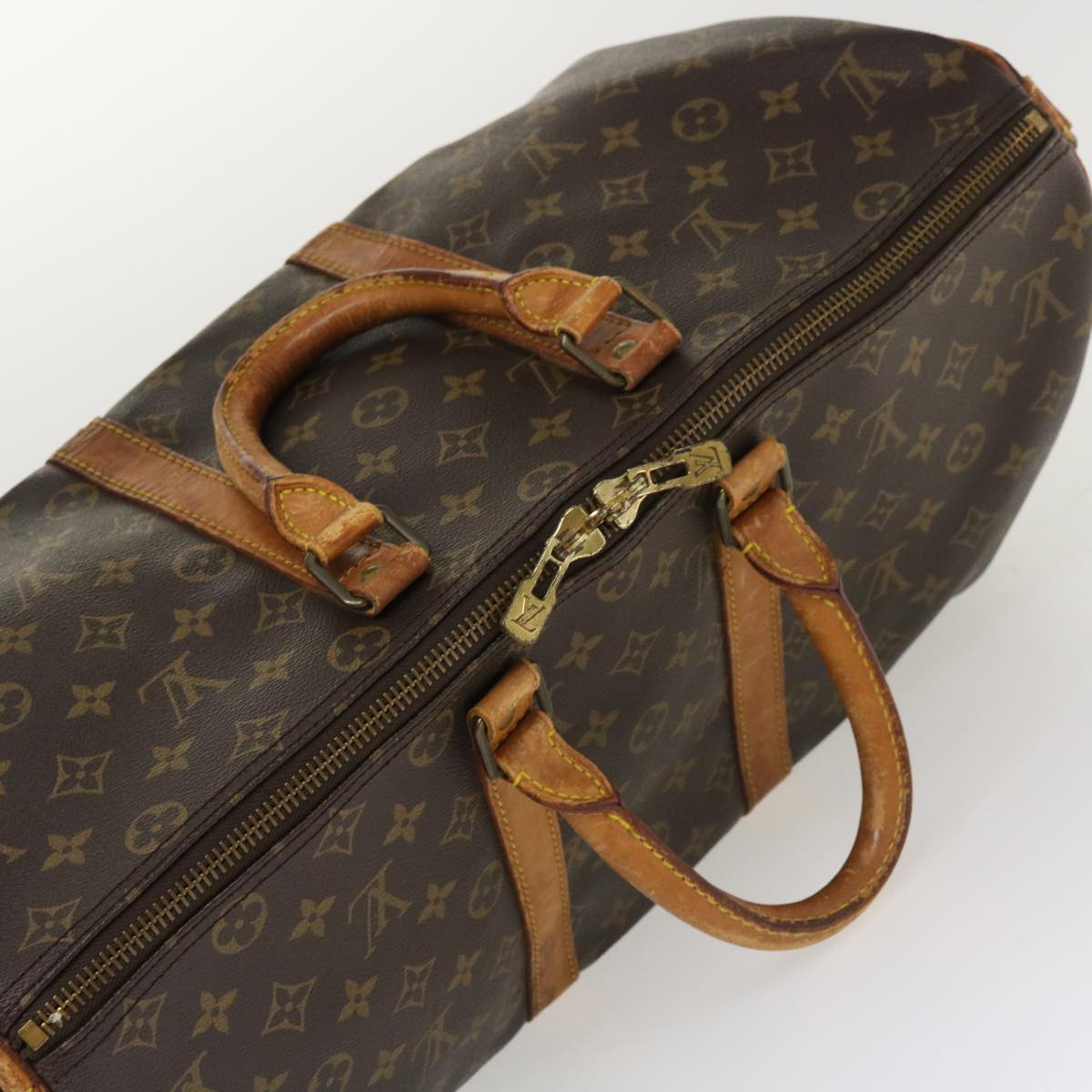 LOUIS VUITTON Monogram Keepall Bandouliere 45 Boston Bag M41418 LV tp575