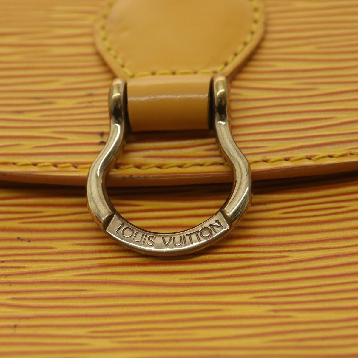 LOUIS VUITTON Epi Saint Cloud PM Shoulder Bag Yellow M52219 LV ai688