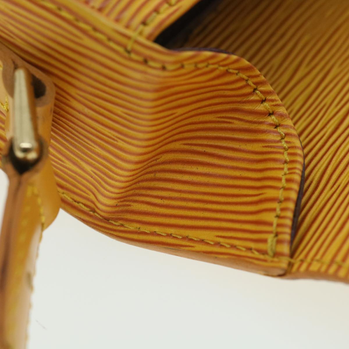 LOUIS VUITTON Epi Saint Cloud PM Shoulder Bag Yellow M52219 LV ai688