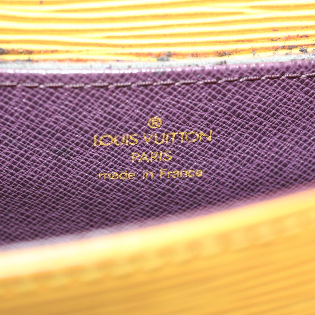 LOUIS VUITTON Epi Saint Cloud PM Shoulder Bag Yellow M52219 LV ai688