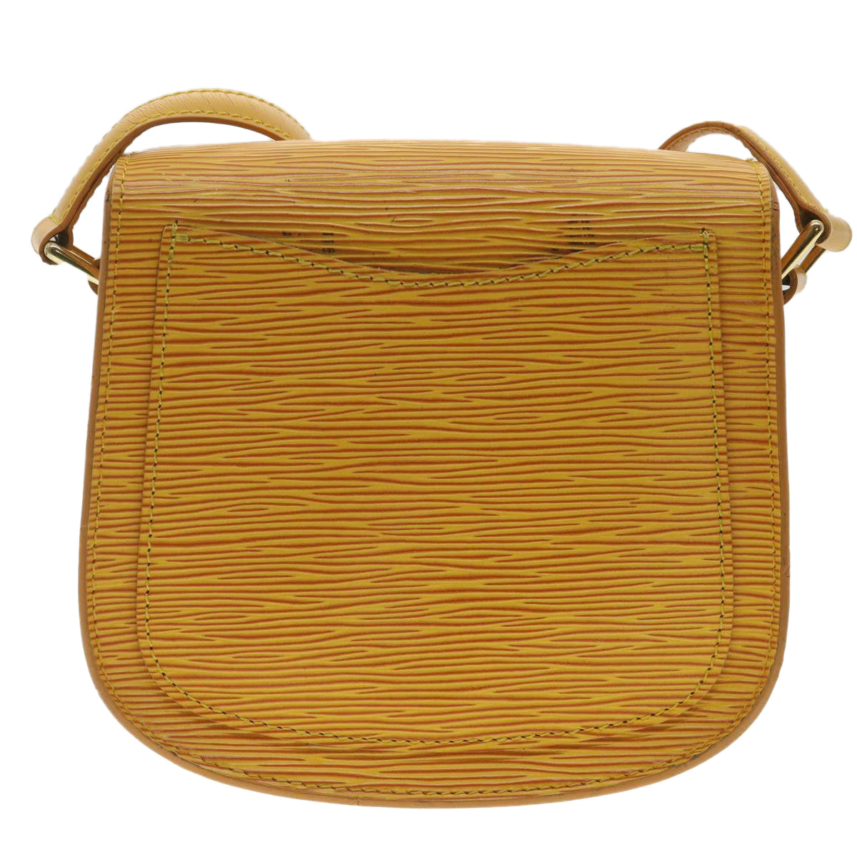 LOUIS VUITTON Epi Saint Cloud PM Shoulder Bag Yellow M52219 LV ai688