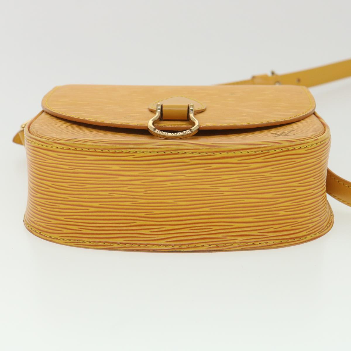 LOUIS VUITTON Epi Saint Cloud PM Shoulder Bag Yellow M52219 LV ai688