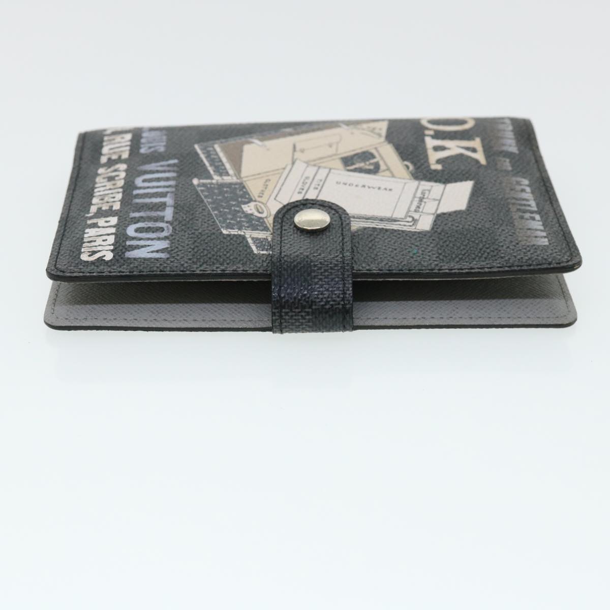LOUIS VUITTON Damier Graphite Agenda PM Day Planner Cover R21079 LV tp590