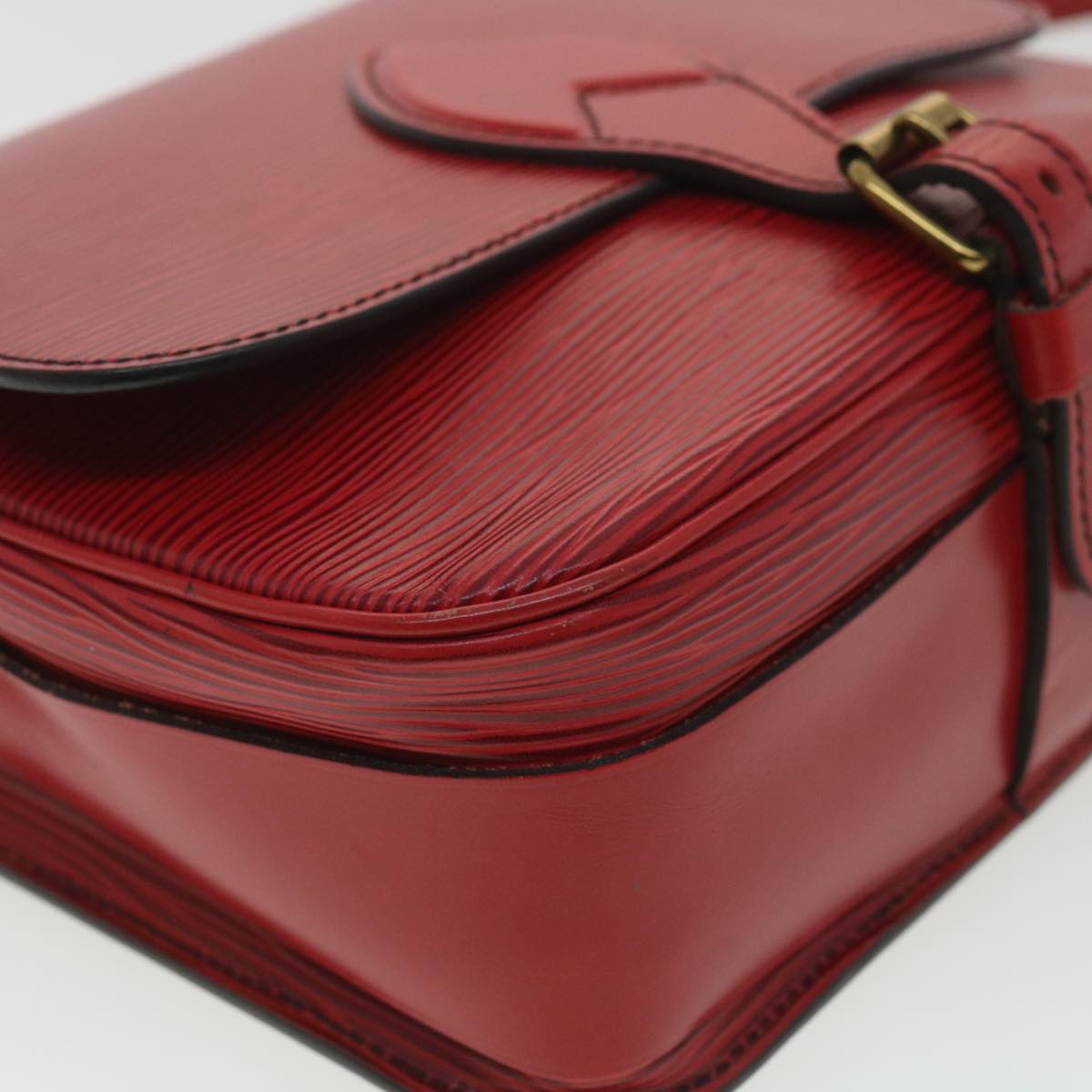 LOUIS VUITTON Epi Cartouchiere MM Shoulder Bag Red M52247 LV tp610