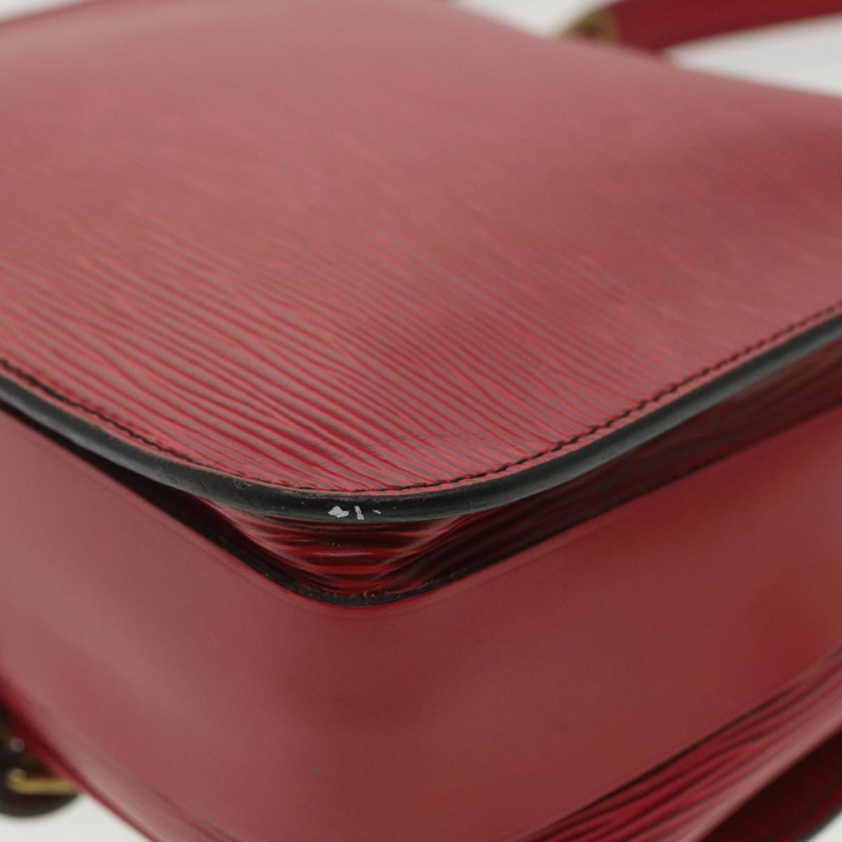 LOUIS VUITTON Epi Cartouchiere MM Shoulder Bag Red M52247 LV tp610
