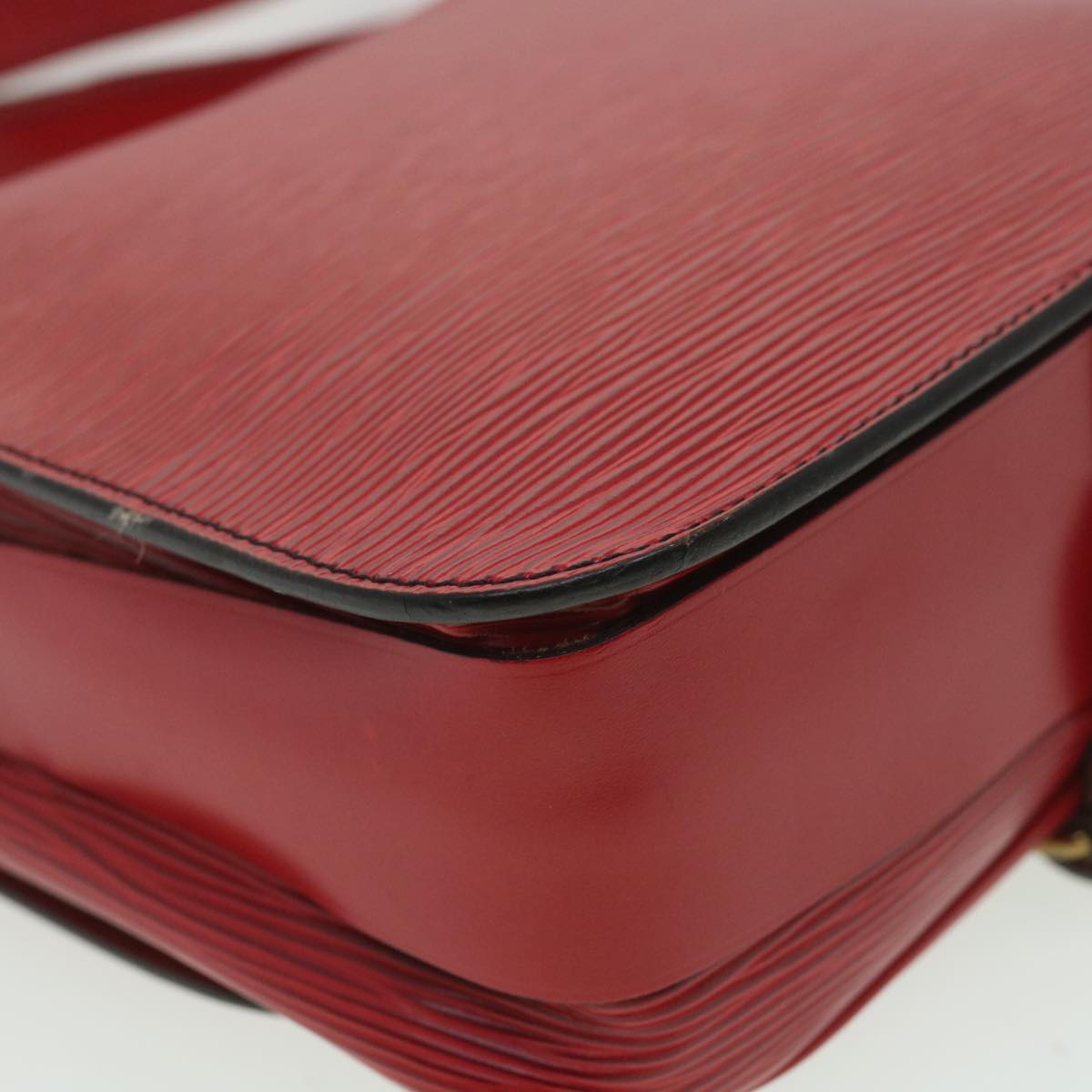 LOUIS VUITTON Epi Cartouchiere MM Shoulder Bag Red M52247 LV tp610