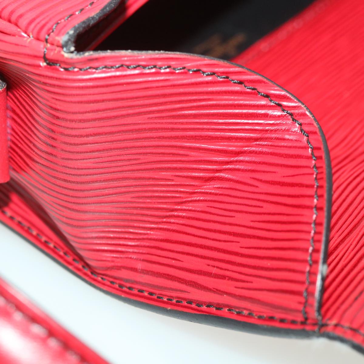 LOUIS VUITTON Epi Cartouchiere MM Shoulder Bag Red M52247 LV tp610
