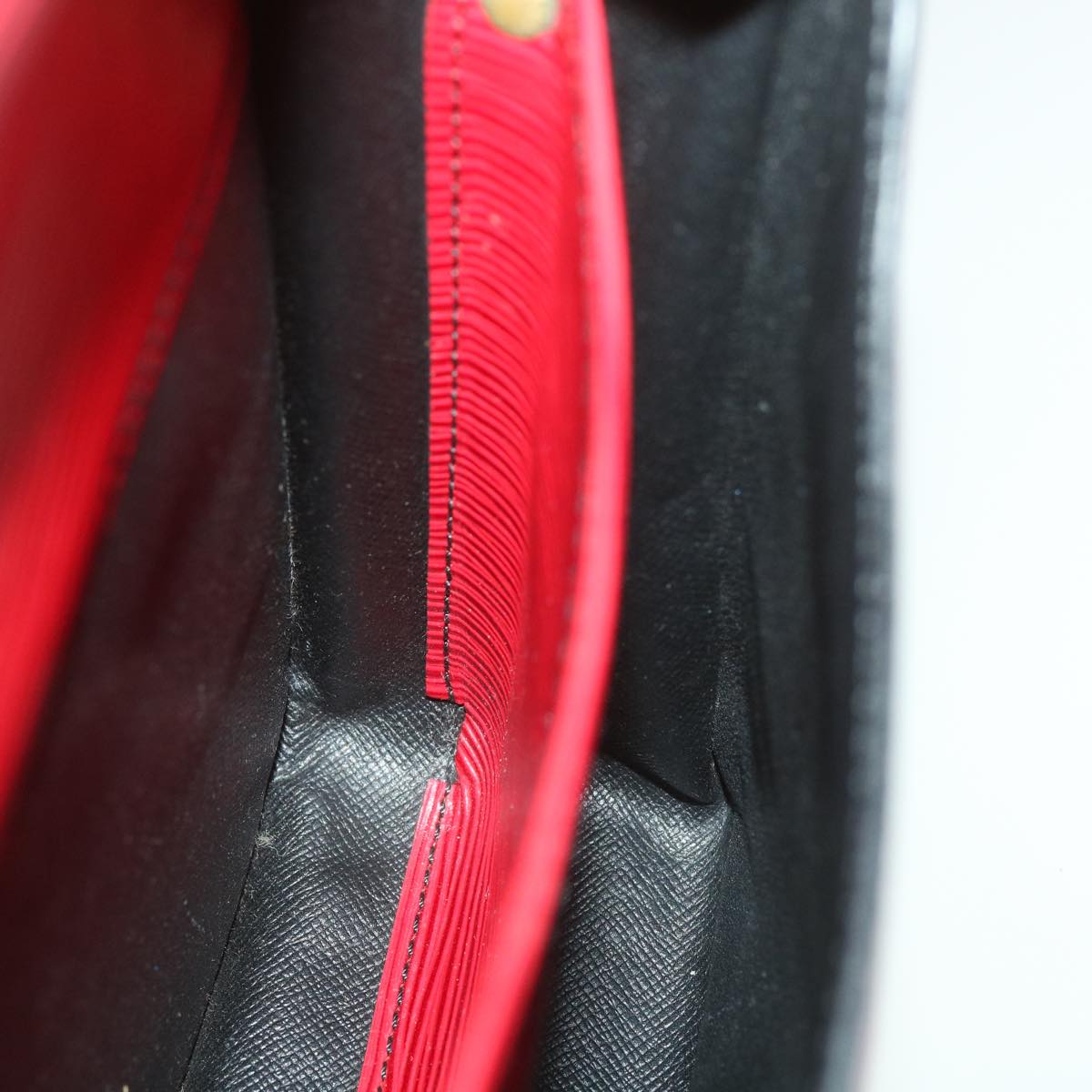 LOUIS VUITTON Epi Cartouchiere MM Shoulder Bag Red M52247 LV tp610