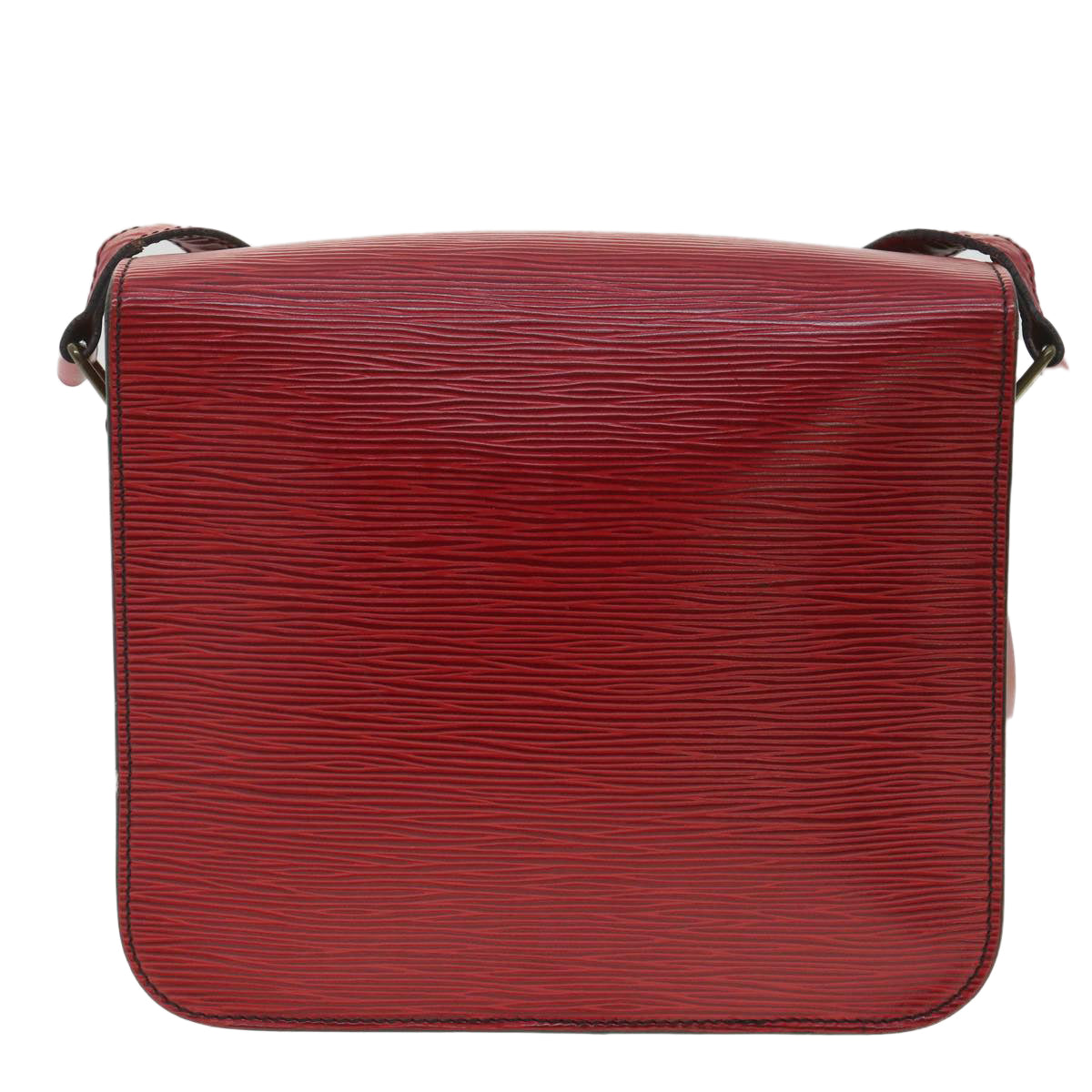 LOUIS VUITTON Epi Cartouchiere MM Shoulder Bag Red M52247 LV tp610